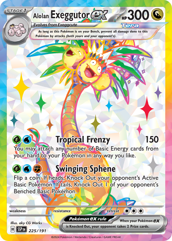 Alolan Exeggutor ex - Surging Sparks - 225/191