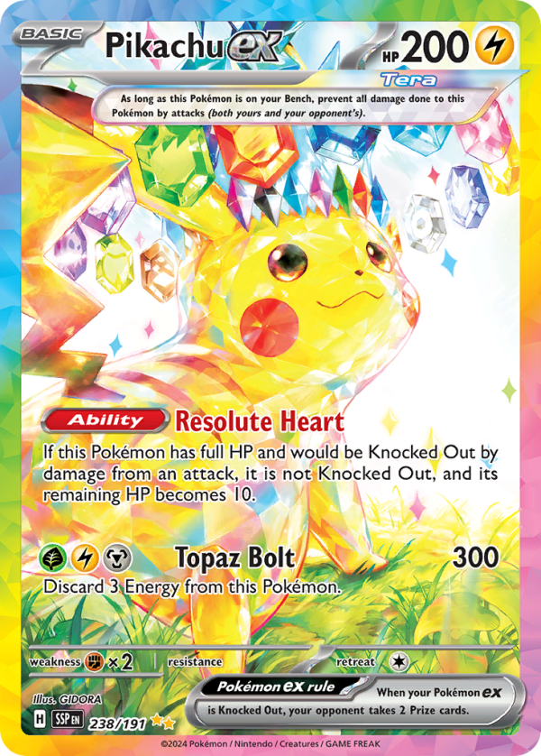 Pikachu ex - Surging Sparks - 238/191