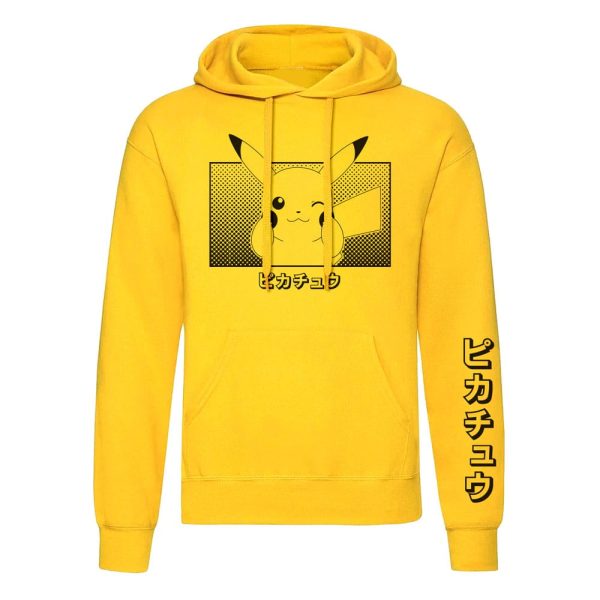 Pokémon Hooded Sweater Pikachu Katakana - XL