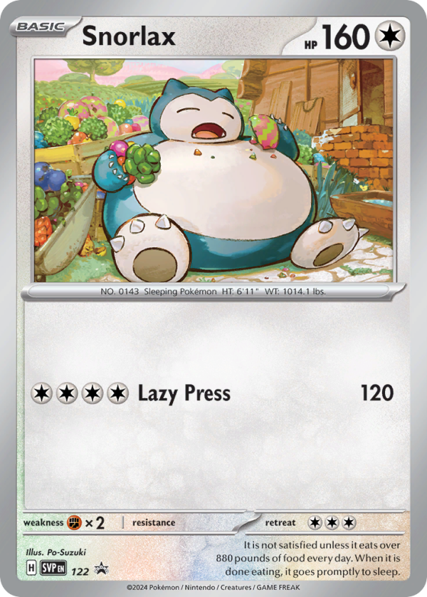 Snorlax - Scarlet & Violet Black Star Promos - 122/165