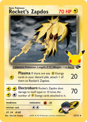 Rocket's Zapdos - Celebrations: Classic Collection - 15/25