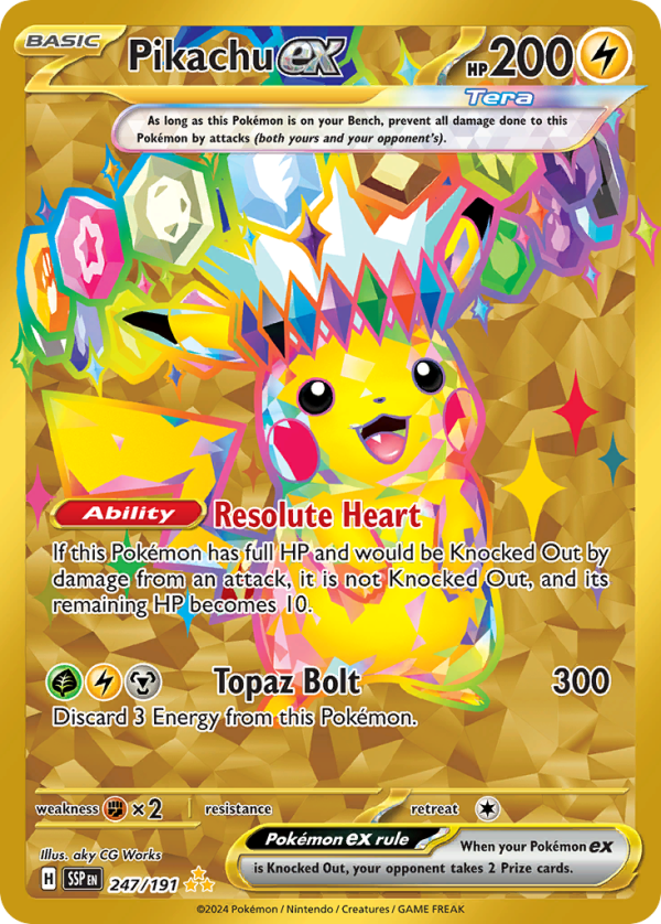 Pikachu ex - Surging Sparks - 247/191