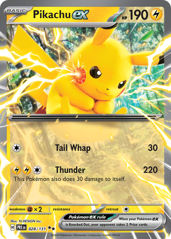 Pikachu ex - Prismatic Evolutions - 028/131