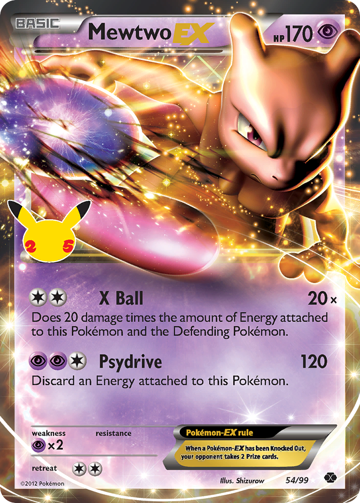 Mewtwo-EX - Celebrations: Classic Collection - 54/25