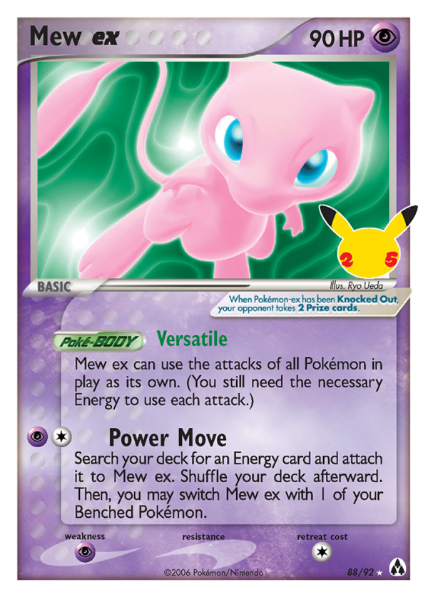 Mew ex - Celebrations: Classic Collection - 88/25