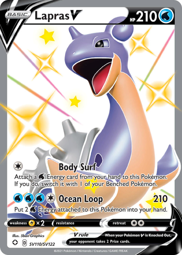 Lapras V - Shining Fates Shiny Vault - SV110/122