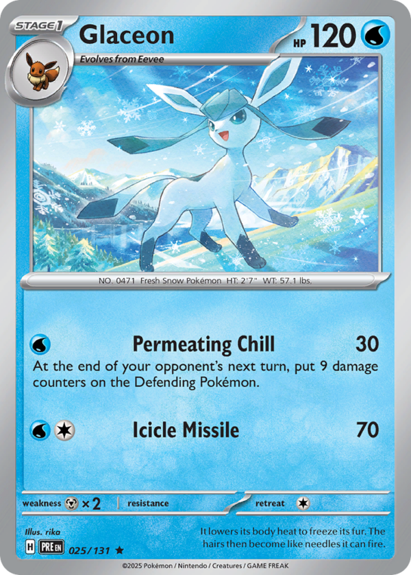 Glaceon - Prismatic Evolutions - 025/131 (Poké Ball)