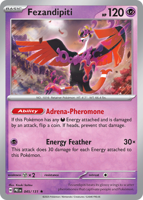 Fezandipiti - Prismatic Evolutions - 045/131 (Master Ball Reverse Holo)