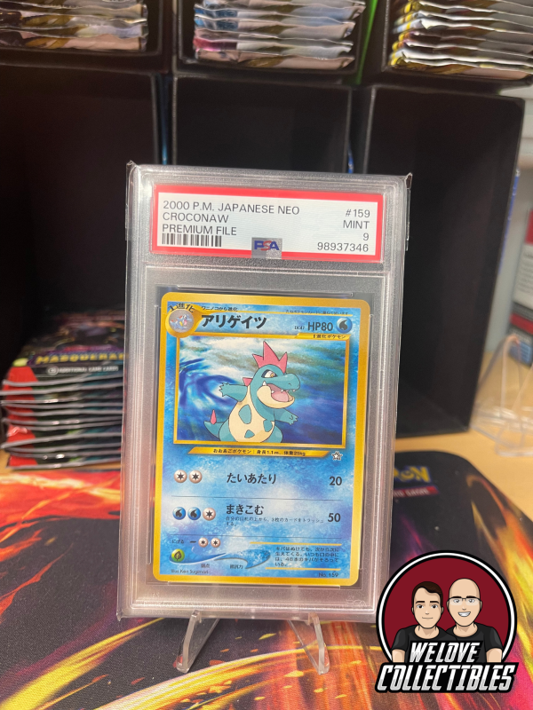 Pokémon Japanese Neo Croconaw No.159 - PSA 9