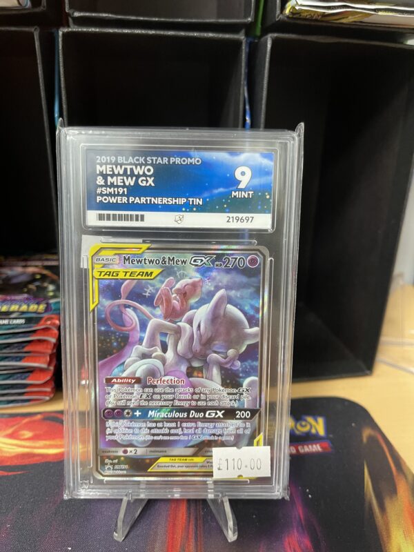 Pokémon Black Star Promor Mewtwo & Mew GX SM191 - ACE 9