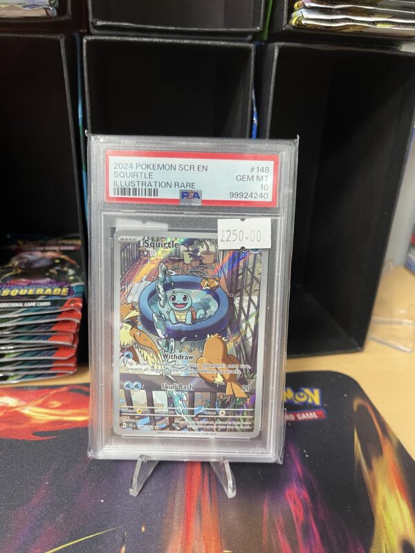 Pokémon Stellar Crown Squirtle 148/142 - PSA 10