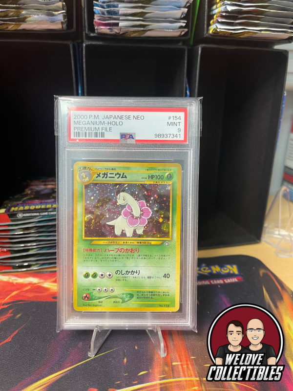 Pokémon Japanese Neo Meganium No.154 - PSA 9