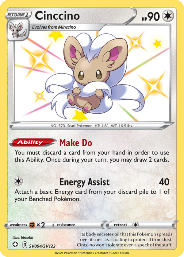 Cinccino - Shining Fates Shiny Vault - SV094/122