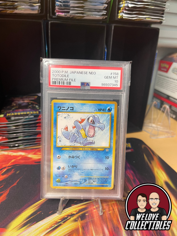 Pokémon Japanese Neo Totodile No.158 - PSA 10