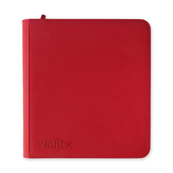 Vault X Exo-Tec 12-Pocket XL Zip Binder - Fire Red