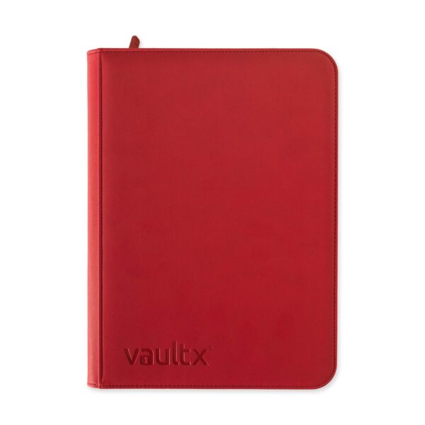 Vault X Exo-Tec 9-Pocket Zip Binder - Fire Red