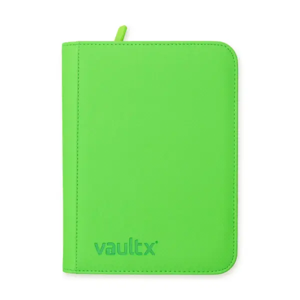 Vault X Exo-Tec 4-Pocket Zip Binder - Neon Green