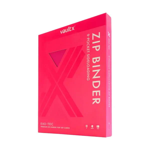 Vault X Exo-Tec 9-Pocket Zip Binder - Neon Pink