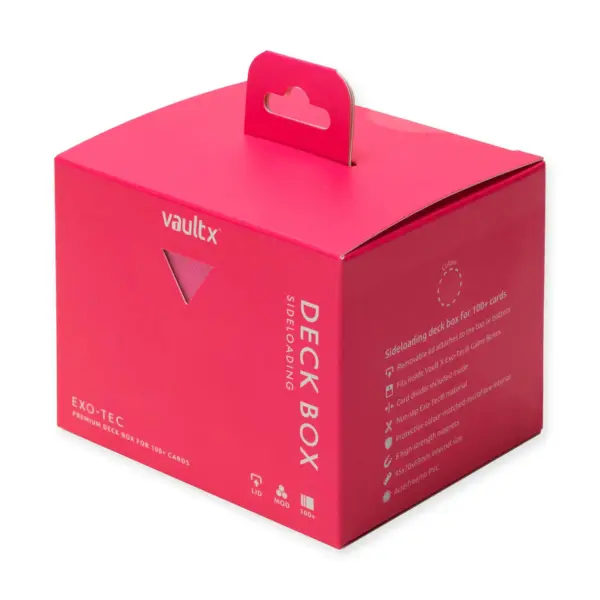 Vault X Sideloading Deck Box - Neon Pink