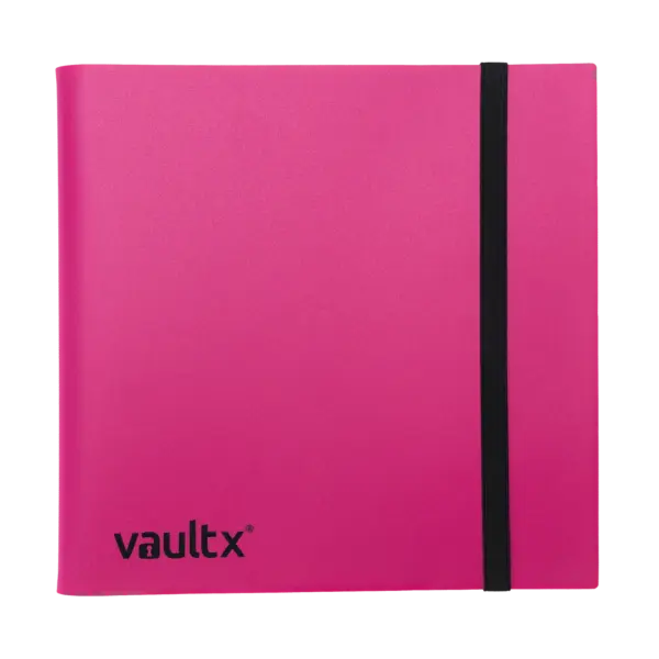 Vault X 12-Pocket Strap Binder - Pink