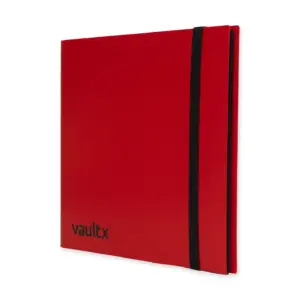 Vault X 12-Pocket Strap Binder - Red