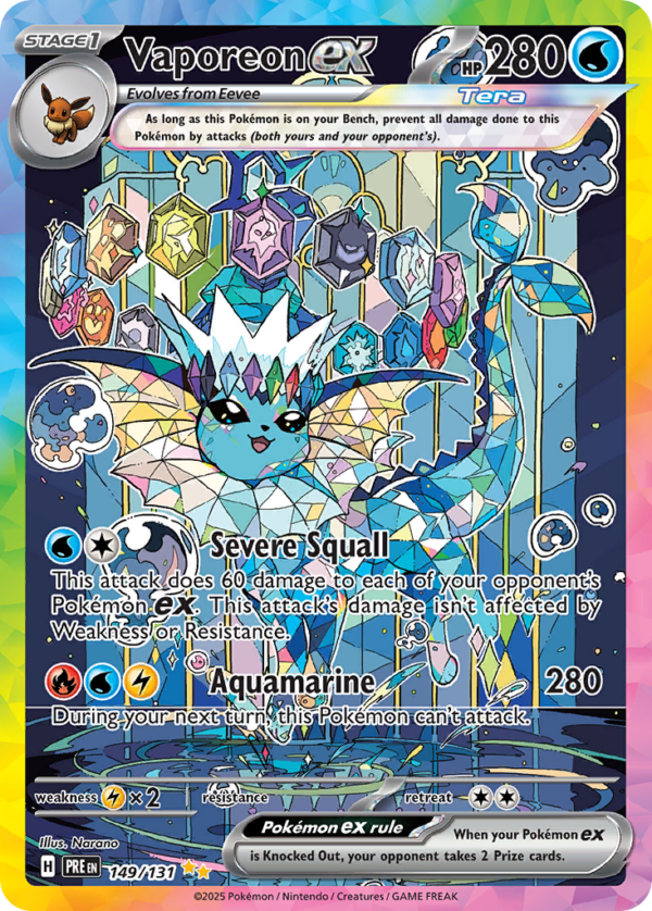 Vaporeon ex - Prismatic Evolutions - 149/131