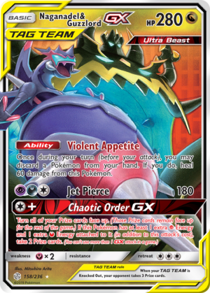 Naganadel & Guzzlord-GX - Cosmic Eclipse - 158/236 (NM)