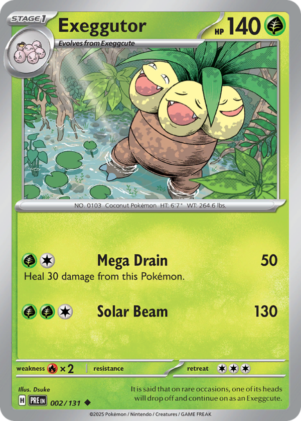 Exeggutor - Prismatic Evolutions - 2/131 (Poke Ball Reverse Holo)