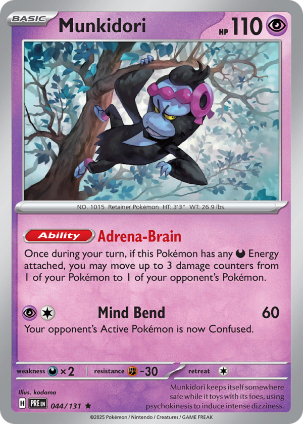 Munkidori - Prismatic Evolutions - 44/131 (Poke Ball Reverse Holo)