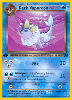 Dark Vaporeon - Team Rocket - 45/82 (Unlimited) (HP)