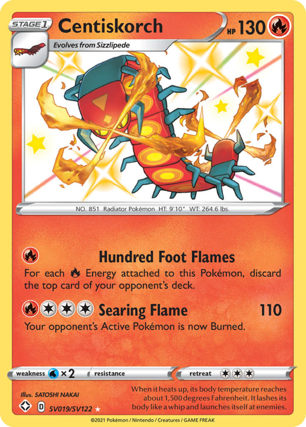 Centiskorch - Shining Fates Shiny Vault - SV019/122