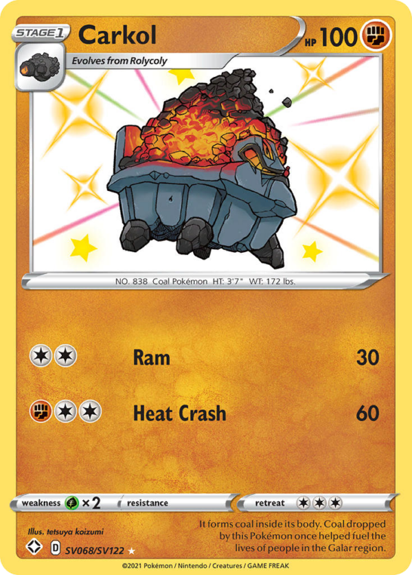 Carkol - Shining Fates Shiny Vault - SV068/122