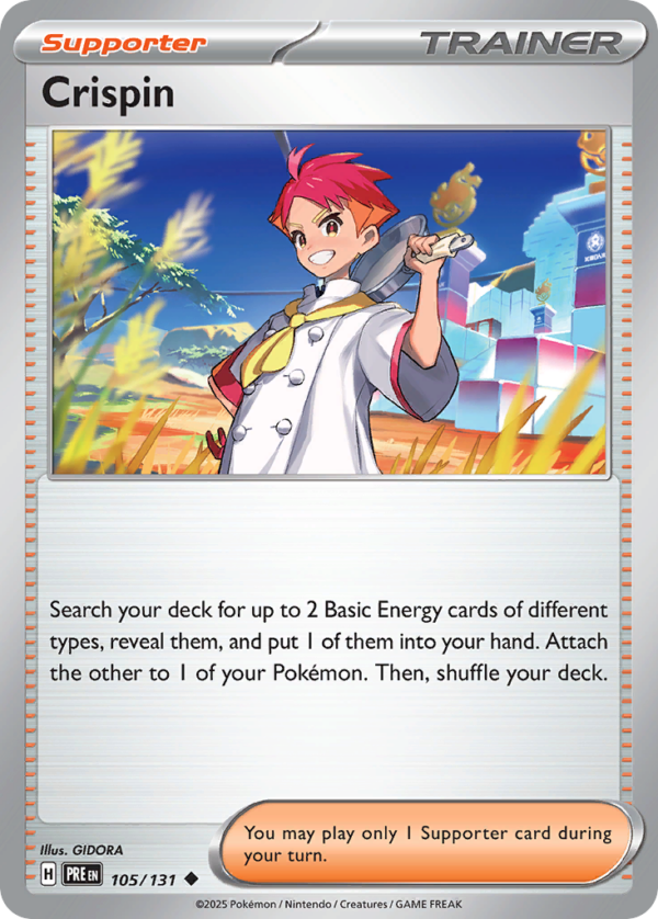 Crispin - Prismatic Evolutions - 105/131 (Pokeball Reverse Holo)