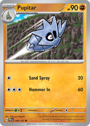 Pupitar - Prismatic Evolutions - 048/131 (Poke Ball Reverse Holo)
