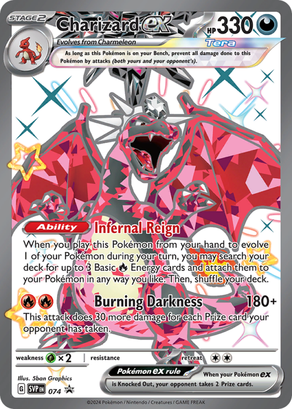 Charizard ex - Scarlet & Violet Black Star Promos - SVP 074 (Unsealed)