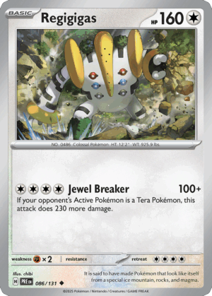 Regigigas - Prismatic Evolutions - 086/131 (Poké Ball Reverse Holo)