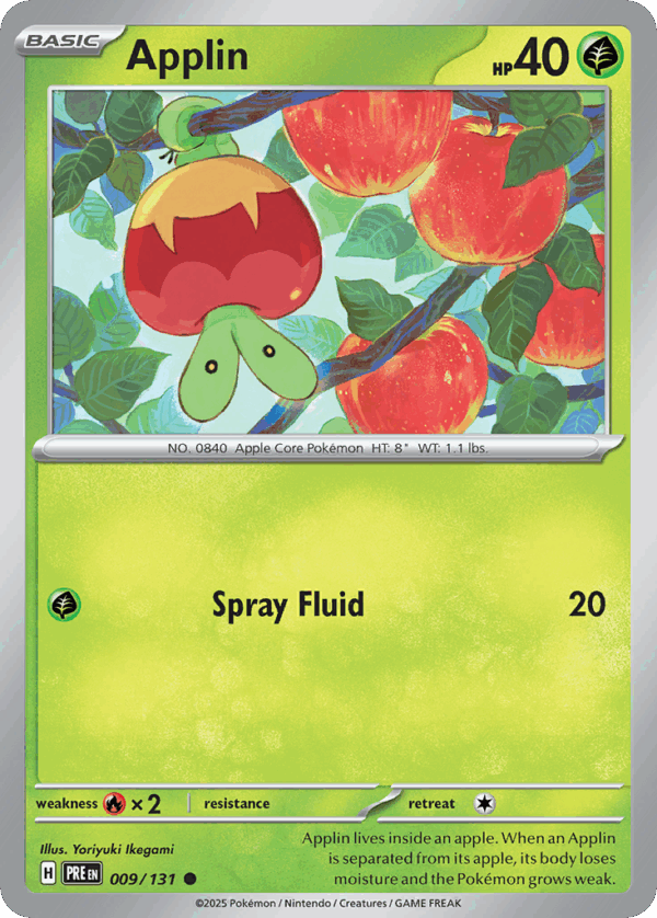 Applin - Prismatic Evolutions - 009/131 (Poké Ball Reverse Holo)