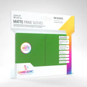 Game Genic Matte Prime Sleeves - Green (100 pack)