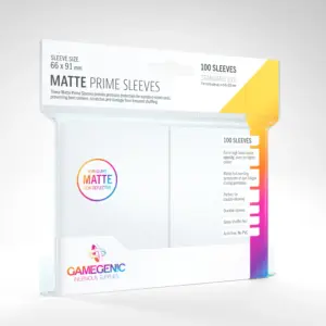 Game Genic Matte Prime Sleeves - White (100 pack)