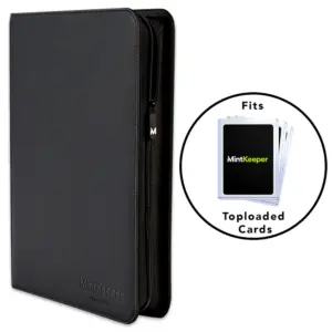 Mintkeeper 9 Pocket Toploader Premium Binder - Black