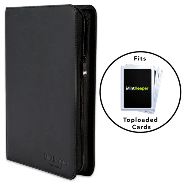Mintkeeper 9 Pocket Toploader Premium Binder - Black