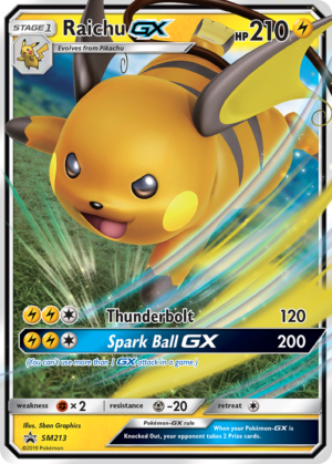 Raichu-GX - SM Black Star Promos - SM213/248 (LP)