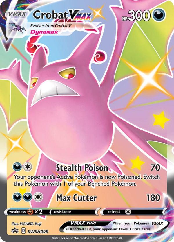 Crobat VMAX - SWSH Black Star Promos - SWSH099/307 (Unsealed)