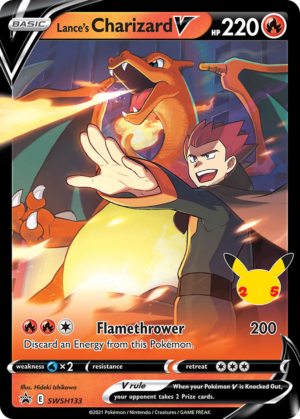 Lance's Charizard V - SWSH Black Star Promos - SWSH133/307 (Unsealed)