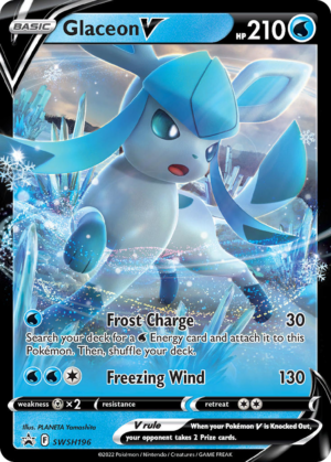Glaceon V - SWSH Black Star Promos - SWSH196/307 (Unsealed)
