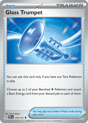 Glass Trumpet - Prismatic Evolutions - 110/131 (Poke Ball Reverse Holo)