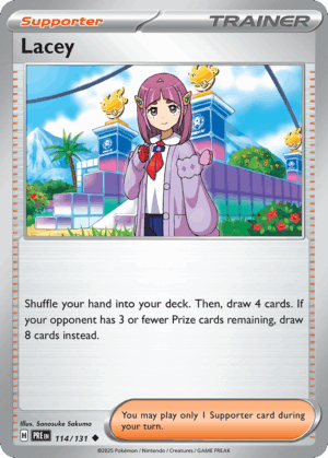 Lacey - Prismatic Evolutions - 114/131 (Poke Ball Reverse Holo)