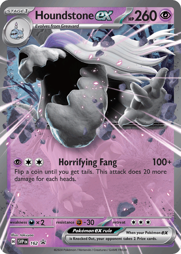 Houndstone ex - Scarlet & Violet Black Star Promos - SVP 162