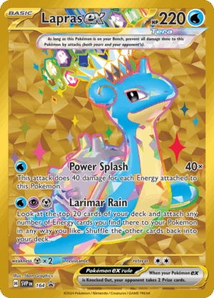 Lapras ex - Scarlet & Violet Black Star Promos - 164/165 (Sealed)