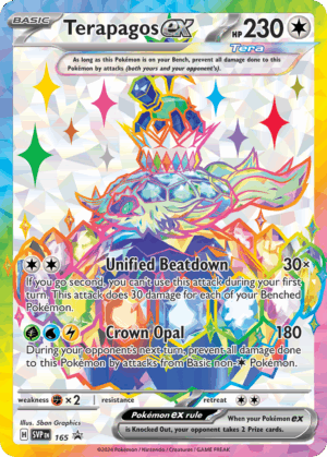 Terapagos ex - Scarlet & Violet Black Star Promos - 165/165 (Sealed)